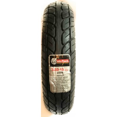 Покрышка (безкамерка) 3.50-10 (51J 6005) MotoTech (Тайвань)